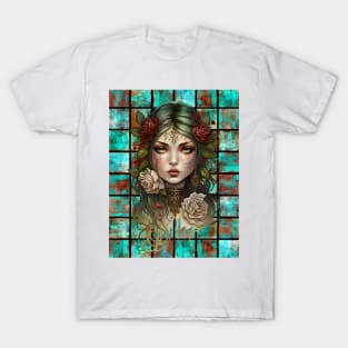 Copper Patina Boho Gothic Girl 5 T-Shirt